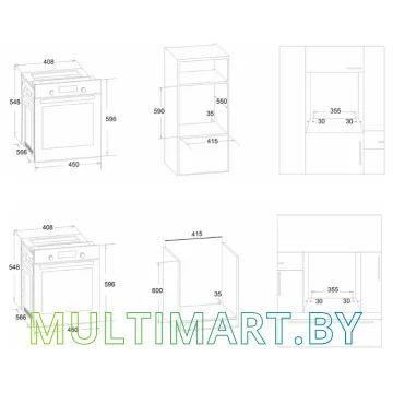 Электрический духовой шкаф Simfer B4EM56016 картинка 2